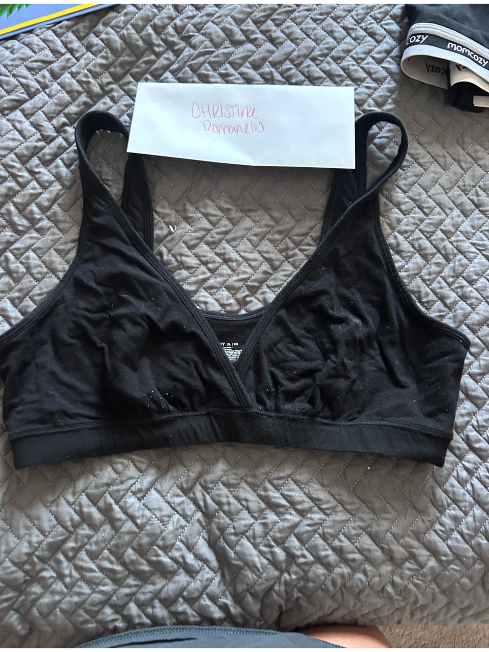 Old Navy Black Wireless Crop Bralette